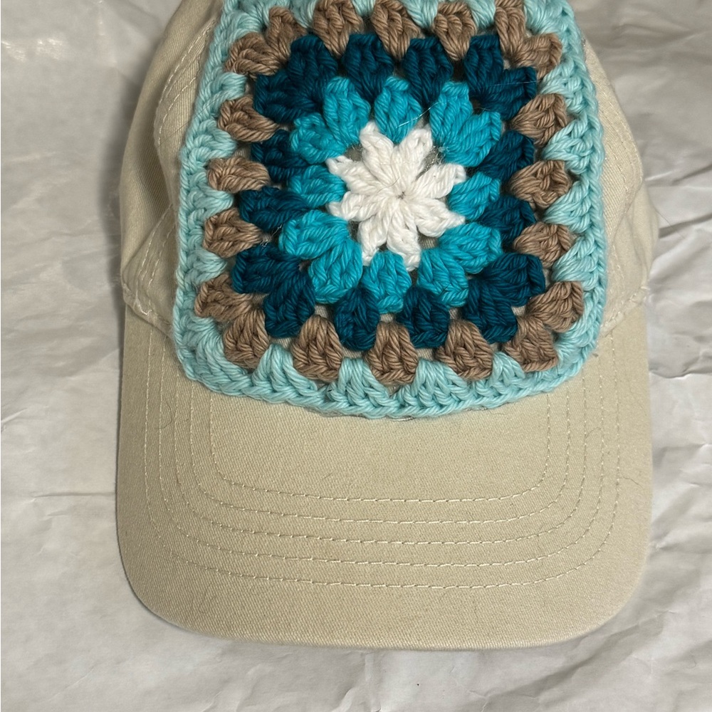 Crochet Patch Baseball Cap - image 2
